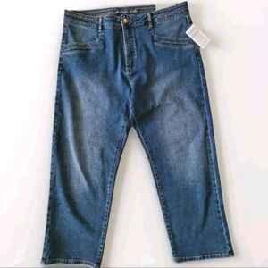 MICHAEL KORS Selma Straight Ankle Jeans Womens Size 16 Cali Blue